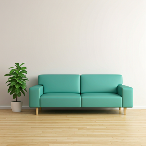 Remodeled interior showing an updated open-plan living area.